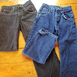 Lot of 2 Boys Wrangler Jeans size 8 slim